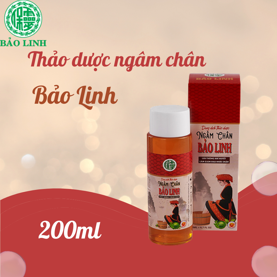 DUNG DỊCH NGÂM CHÂN THẢO DƯỢC BẢO LINH 200ML - HÀNG CHÍNH HÃNG