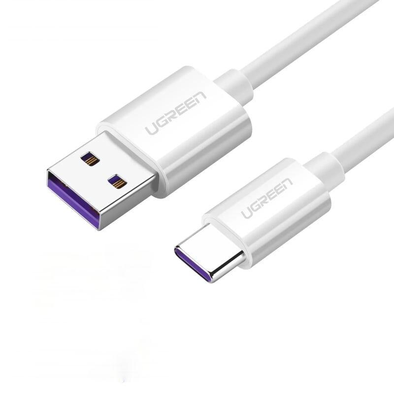 Cáp sạc và truyền dữ liệu từ cổng USB 2.0 sang USB type C hỗ trợ dòng 5A dài 2m UGREEN US253 - Hàng chính hãng