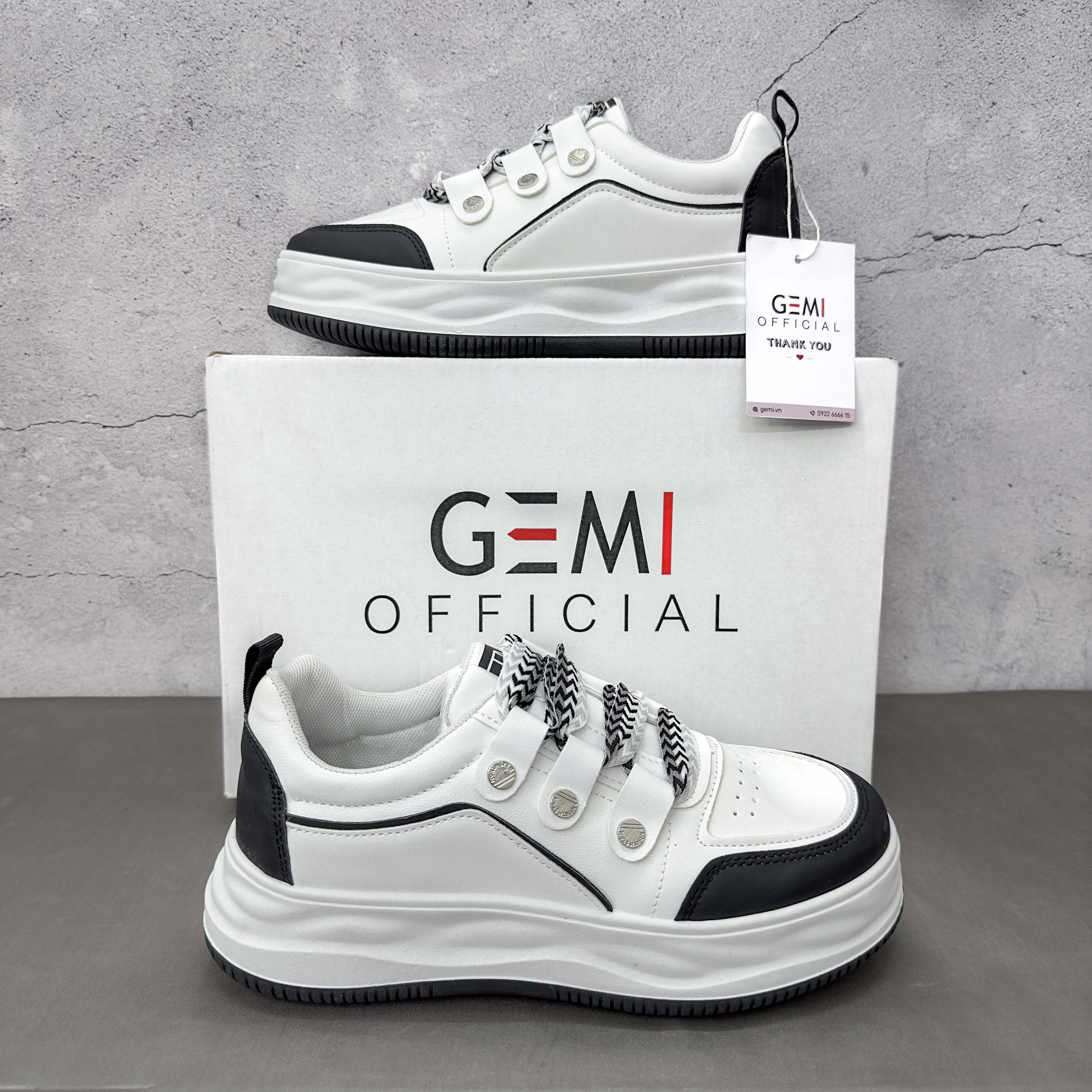 Giày thể thao nữ GEMI - giày ullzzang màu đen- nâu, giày đẹp- nhẹ-bền, thích hợp làm giày đôi, giày nhóm - M7016