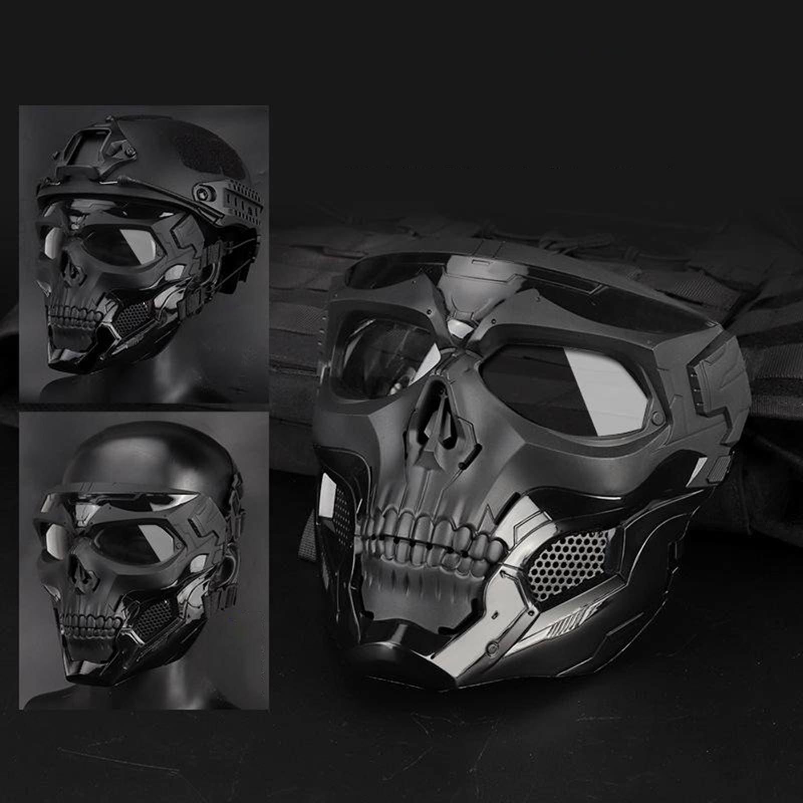 Tactical Face Mask Outdoor Hunting Protective Full Face Masks Cover Black