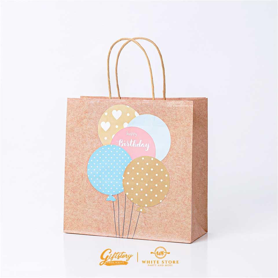 Túi giấy Kraft Cao cấp CUTE BIRTHDAY Họa tiết siêu xinh - siêu dễ thương - siêu rẻ