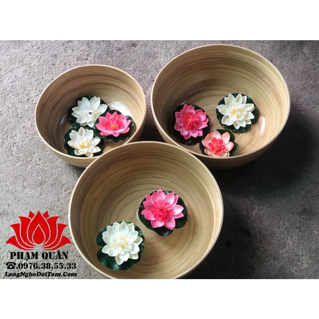 Chậu tre ngâm chân, ngâm tay, làm nail size 15, 25,35cm