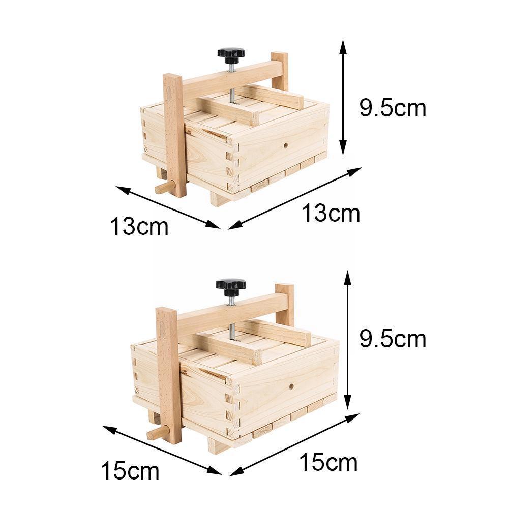 Tự Làm Bằng Gỗ Ép Khuôn Mẫu Bộ Tự Chế Phô Mai Đậu Phụ Khuôn Bếp Tháo Rời Sữa Đông Phụ Kiện Dụng Cụ Làm Nấu Đậu Nành Trang Bị Cho G4R4