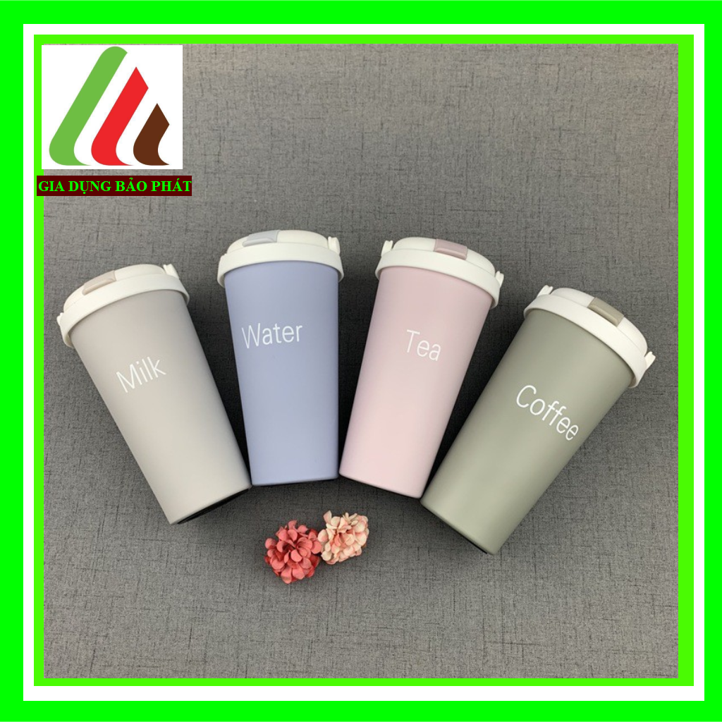 Ly nước giữ nhiệt Coffee 500ml có ống hút sẵn