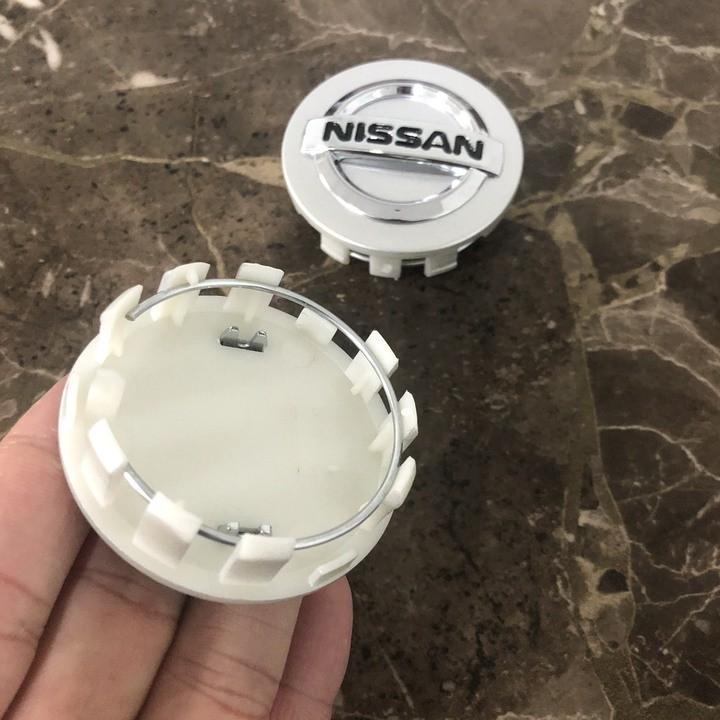 Logo chụp mâm, vành bánh xe ô tô hãng xe Nissan, kích thước 54mm/ Mã NS54