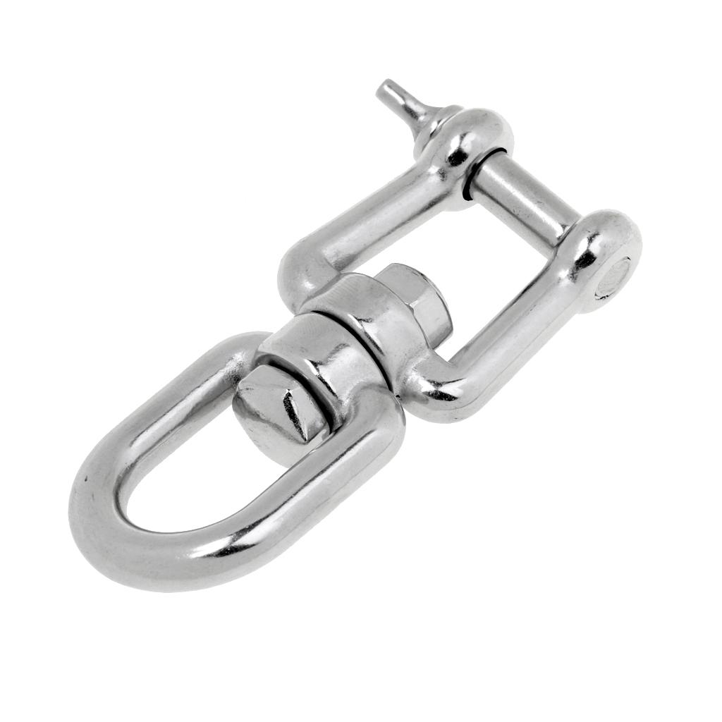 6mm 8mm 2Pcs Marine Stainless Steel Boat Swing Shackle Connecting Jaw