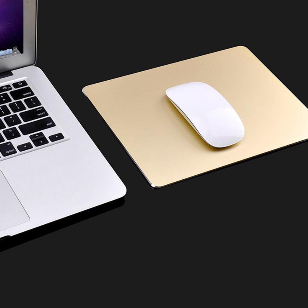 Smooth Aluminum Alloy Mousepad Mouse  for Computer PC Laptop