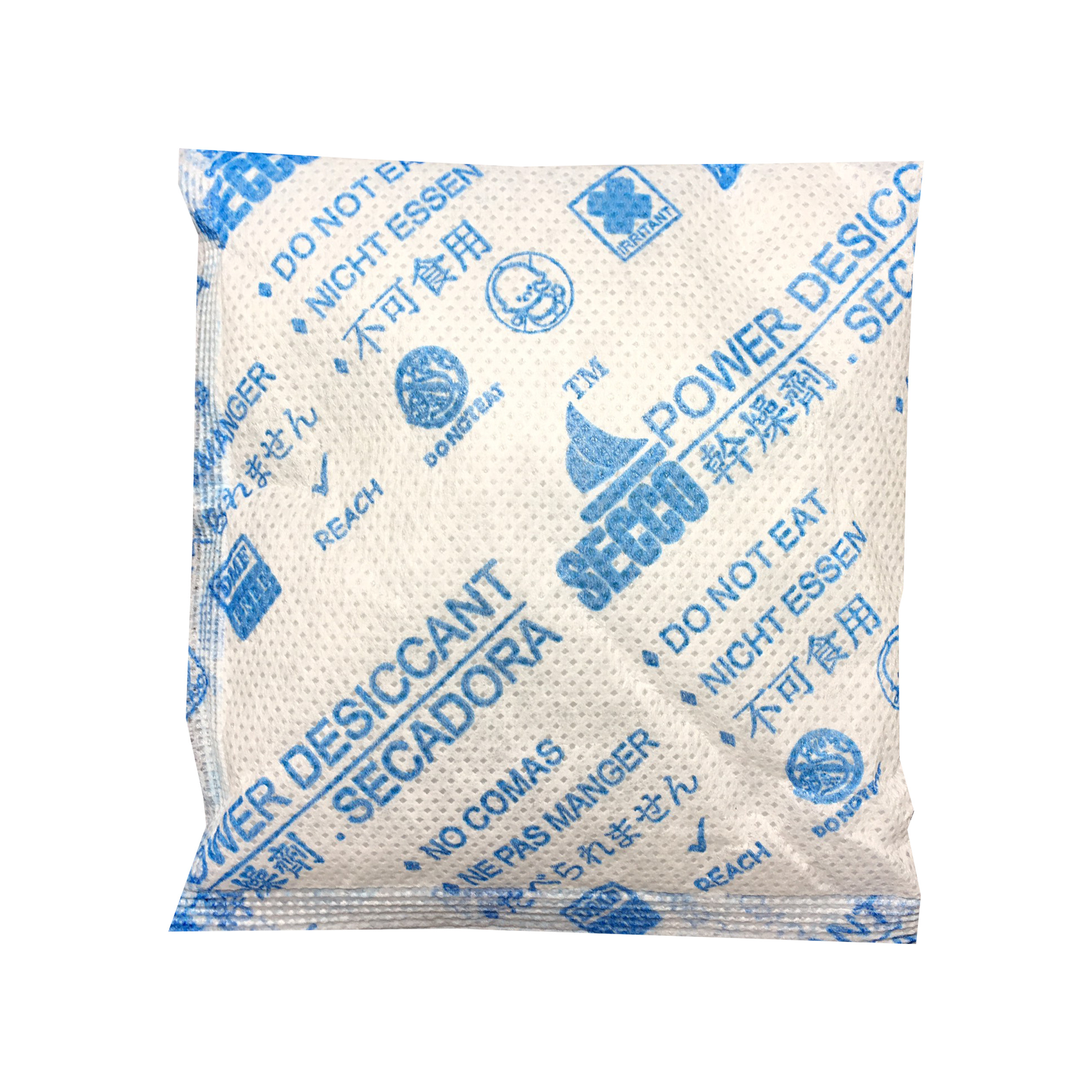 Gói hút ẩm Secco silica gel 50gr - 1kg(20 gói) - bảo quản thiết bị điện tử, máy ảnh không ẩm móc - Chính hãng - Vải trắng - Chữ to xanh 2 mặt.