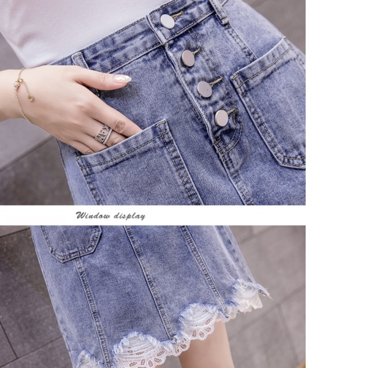 Denim Nữ Xếp Ly Chân Váy Quần Jean Lưng Cao Váy Ngắn Thời Trang Sang Trọng  Nữ Mini Dạo Phố Nữ Cô Gái Nhảy Váy Ngắn / váy