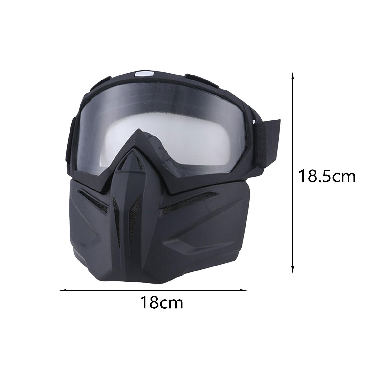Motorcycle Riding Goggles  Glasses with Face  Windproof Road Bike Goggles for Outdoor Sports Biking Motorcycling Skiing Snowmobile