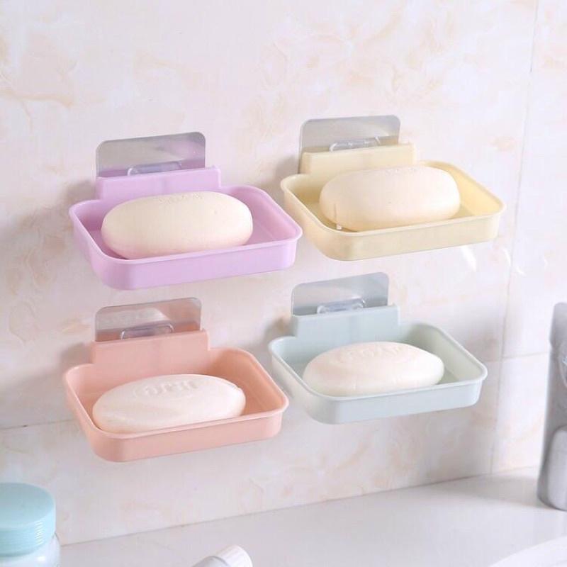 Khay Đựng Xà Phòng Dán Tường Kệ Dán Hình Mặt Cười , Kệ Xà Phòng 1 Lớp Dán Tường Siêu Chắc