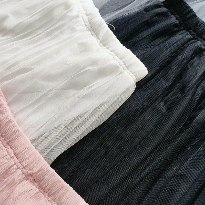 Chân váy voan lưới xoè công chúa