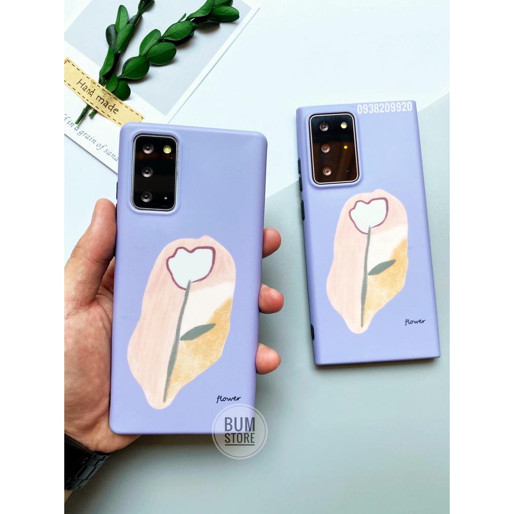Ốp Lưng Hoa Tím Cho Dòng Samsung Note 20 Ultra / Note 20 / Note 10 Plus / Note 10 / S20 Ultra / S10 Plus