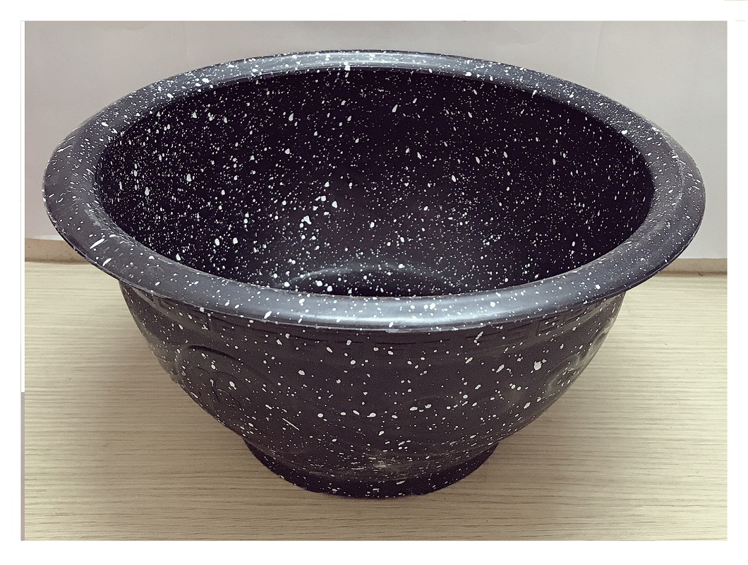 10 Chậu Nhựa Trồng Hoa, Cây Cảnh Giả Đá Đen Trường Hải T28