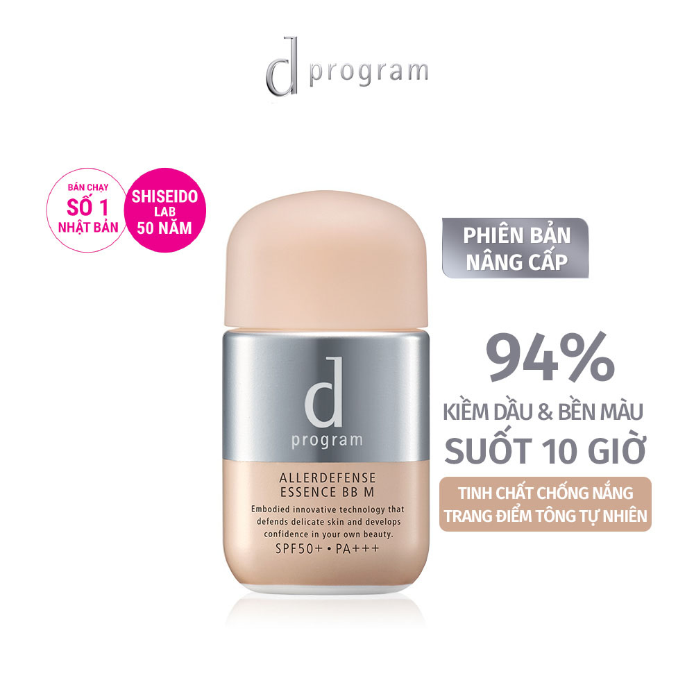 BB Chống Nắng Trang Điểm D program dành cho da nhạy cảm Allerdefense Essence BB SPF50 PA+++ 30ml