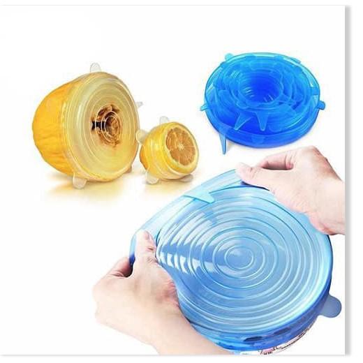 Combo 6 nắp đậy thực phẩm chất liệu silicon