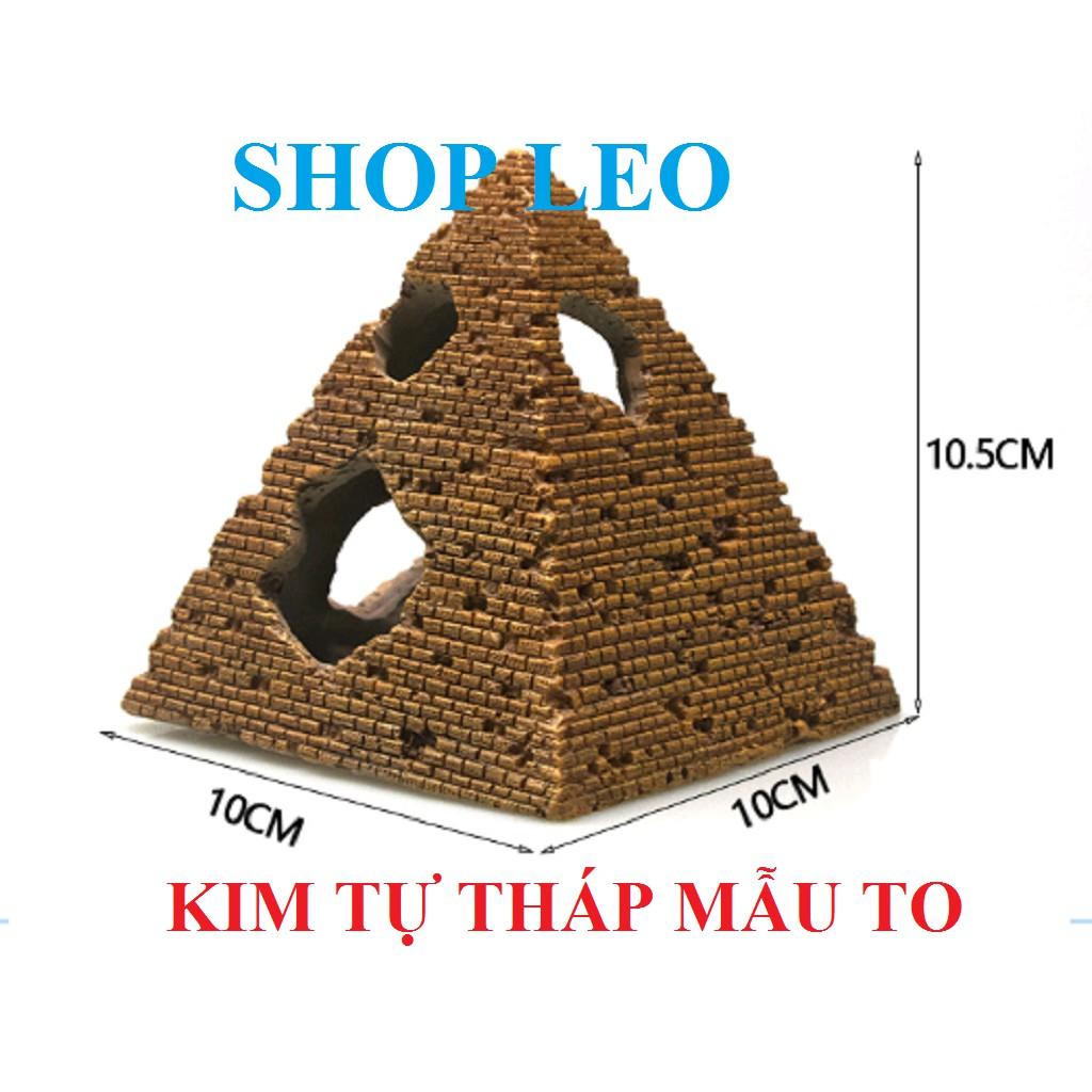 Mô hình kim tự tháp hang trú hồ cá - hang cá, hang tép - phụ kiện thủy sinh - shopleo