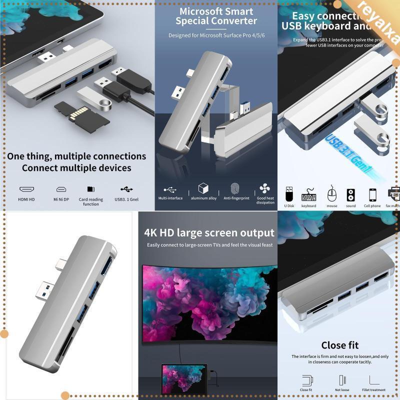 Hub Mở Rộng USB 3.0 Dành Cho Surface Pro 4/5/6 Thiết Kế Độc Đáo Và Chất Lượng Cao