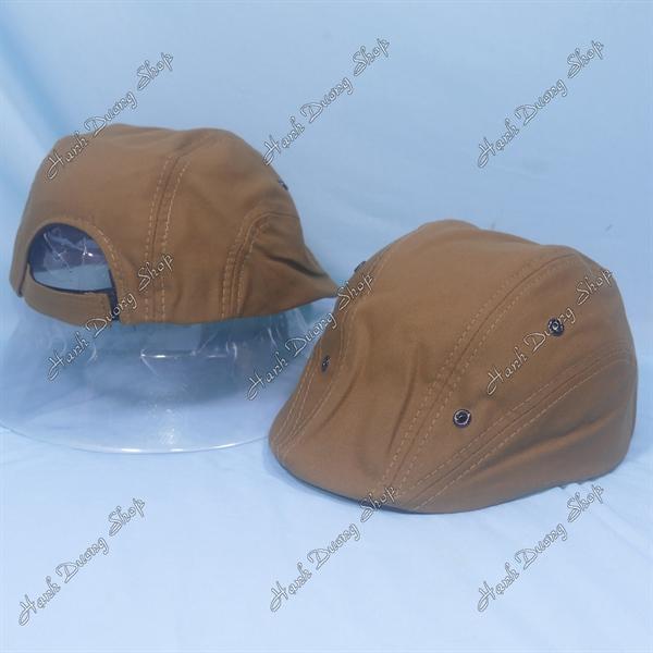 Nón mỏ vịt mũ beret có khóa tăng giảm size loại thường ( MVR03) - Bò đậm