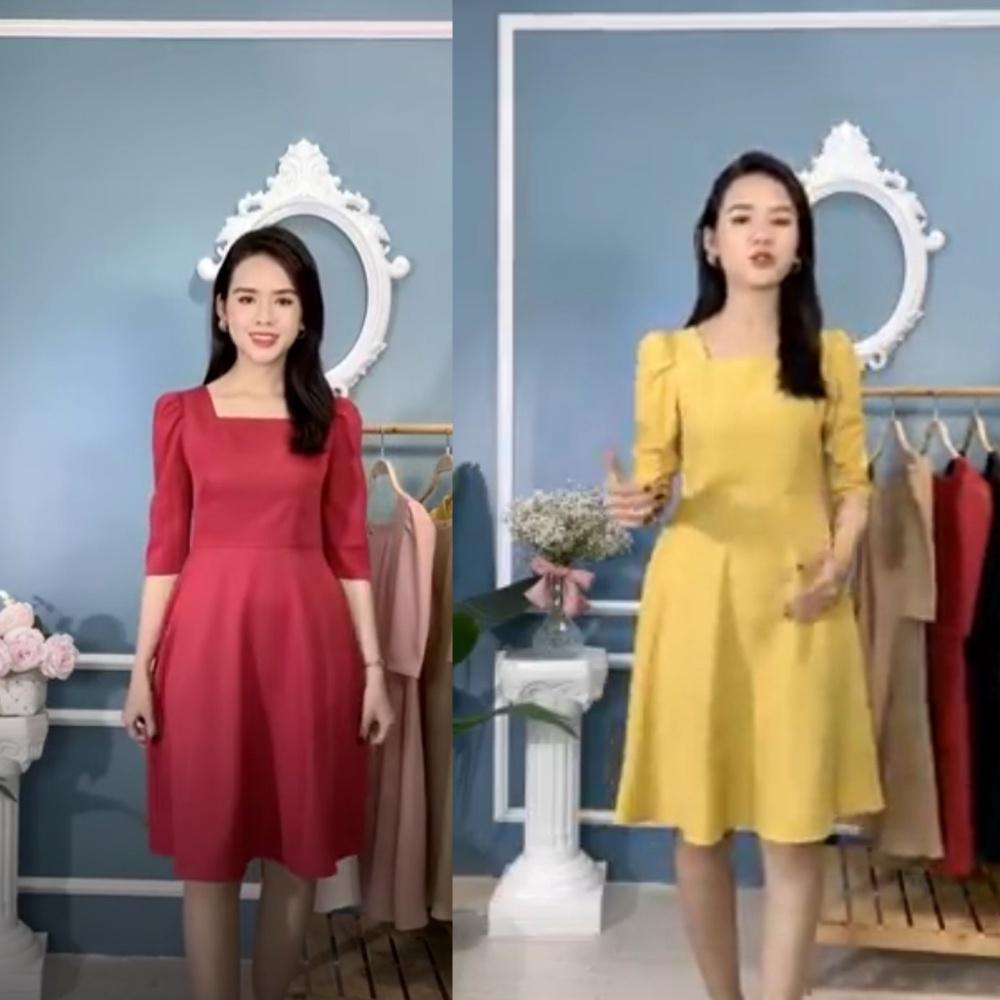 Váy, đầm công sở nữ cao cấp lụa trượt hàn đủ size từ S đến size xxl