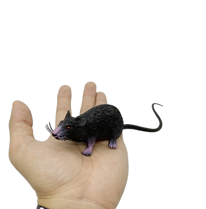 Mô hình con chuột bằng nhựa mềm, kích thước 22cm - Đồ trang trí, quà tặng độc đáo cho bé