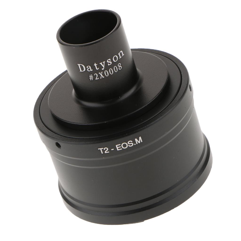 T2 Adapter Ring for Canon EOSM EF-M Camera Lens+23.2mm Microscope Mount Tube