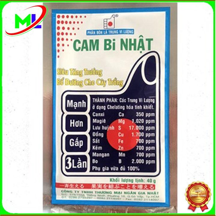 Cam Bi Nhật Phân bón trung vi lượng Siêu Tăng Trưởng gói 40gr