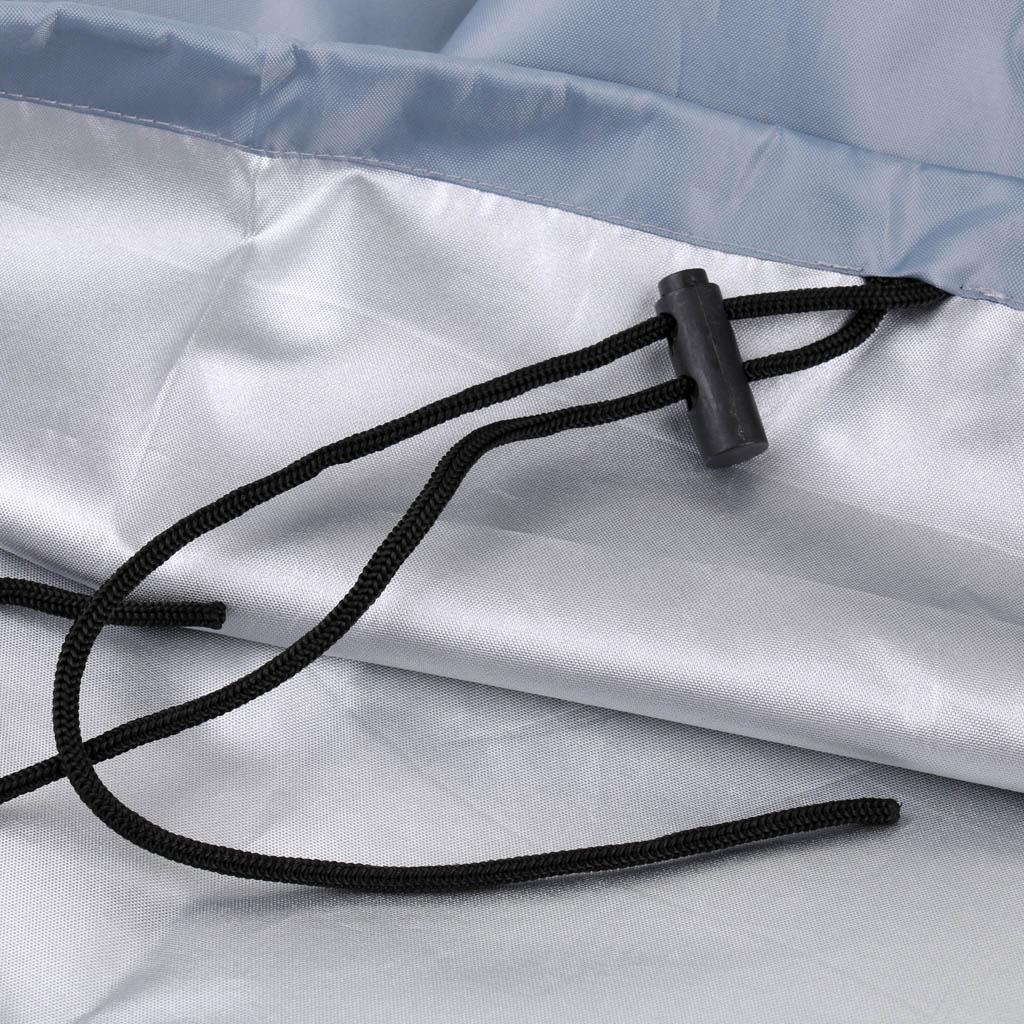 2x Waterproof UV Protection Outboard Engine Engine Cover for Engines Gray