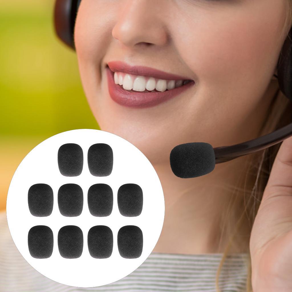 4- Mini Microphone Sponge Windscreen Pack of 10 Black