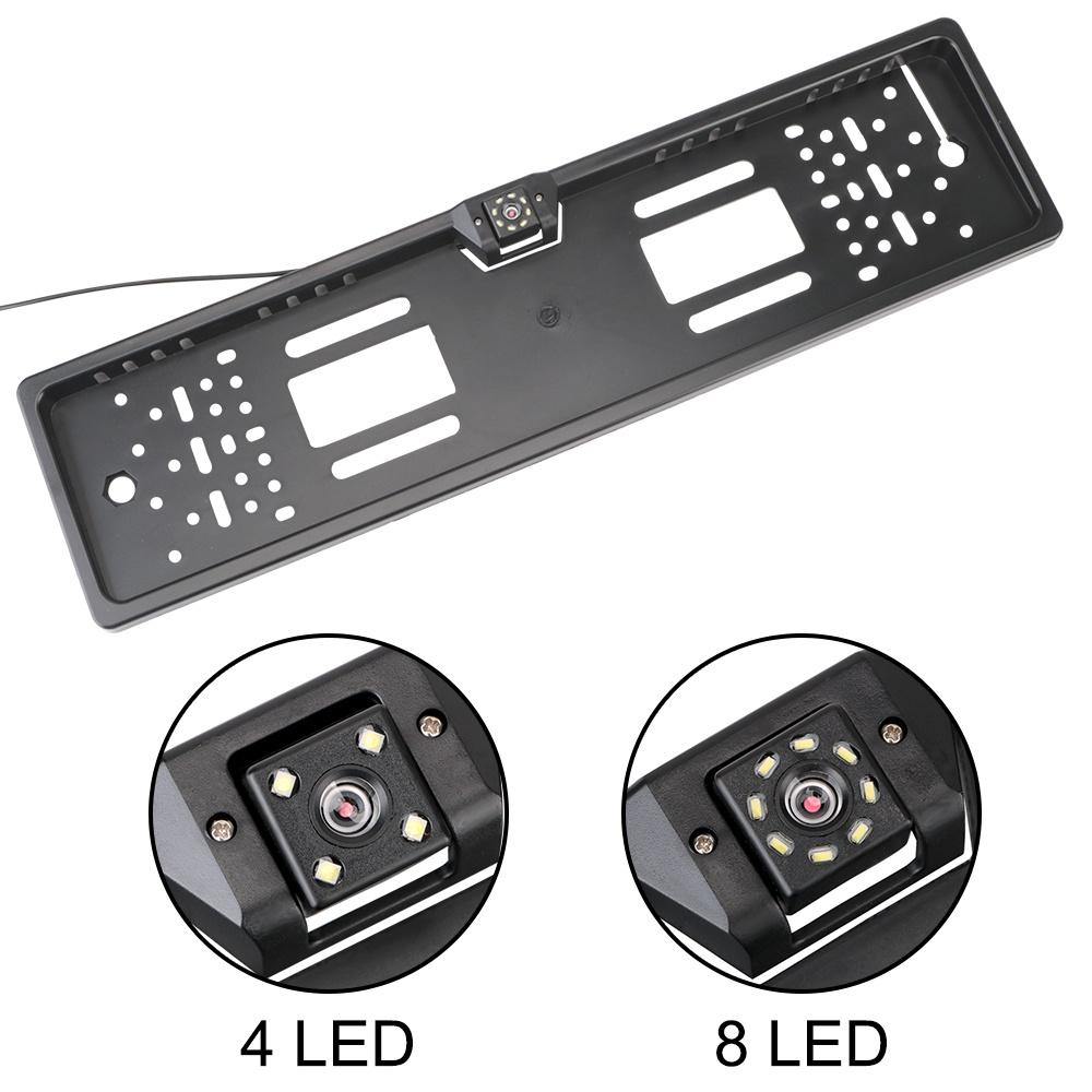 Bộ 4/8 đèn LED gắn biển số xe hơi hỗ trợ nhìn ban đêm