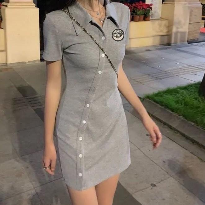 Đầm Polo body vạt chéo bigsize 100% Cotton