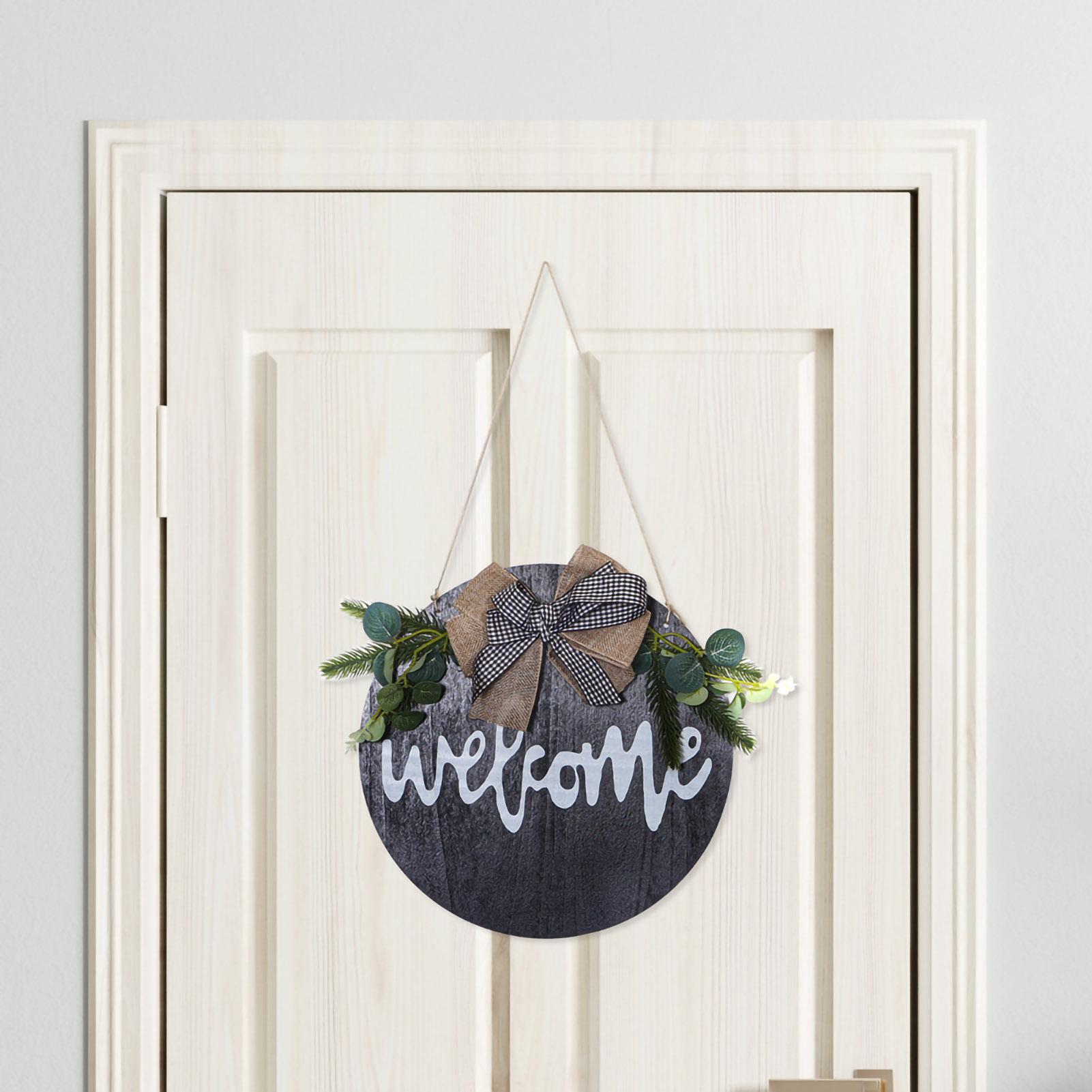Bảng treo trang trí chữ Welcome chào mừng cho cửa hàng, bằng gỗ