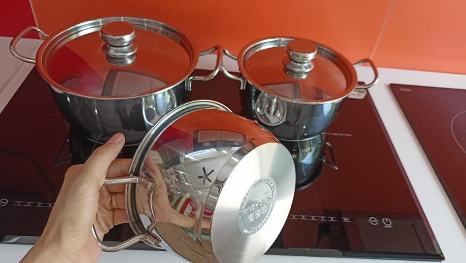 Bộ 3 Nồi Inox 3 Đáy 5 Ngôi Sao Royal Cool