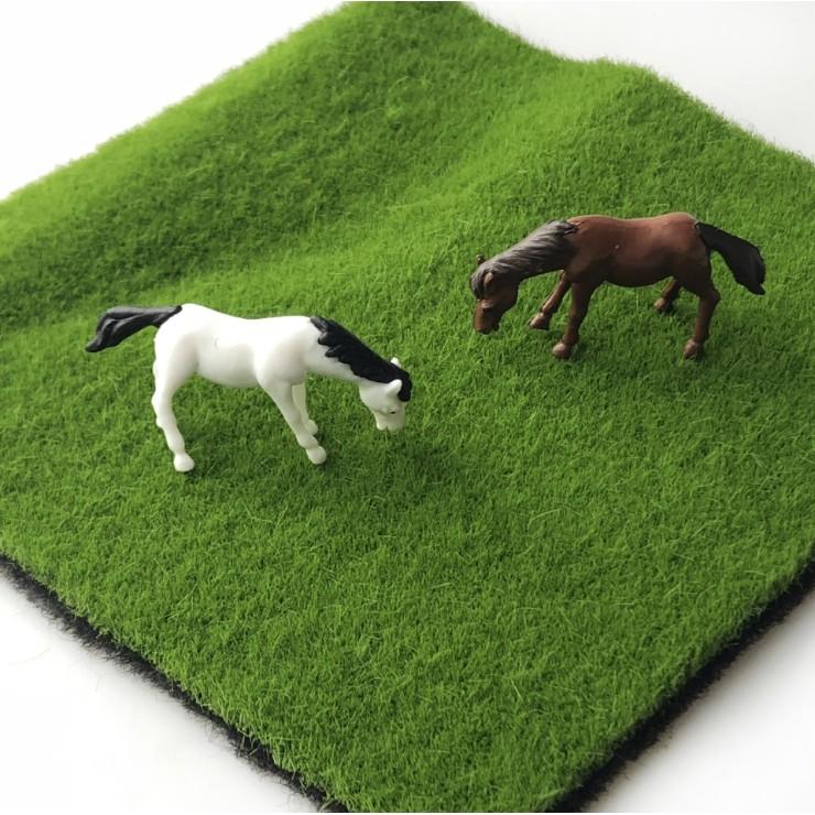 Các mẫu mô hình thảm cỏ nhựa mềm trang trí tiểu cảnh, DIY (cỏ dày, cỏ thưa, đồi cỏ)