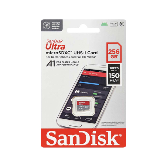 Thẻ nhớ SanDisk Ultra microSDXC UHS-I 256GB 150MB/s Class 10 - Hàng chính hãng