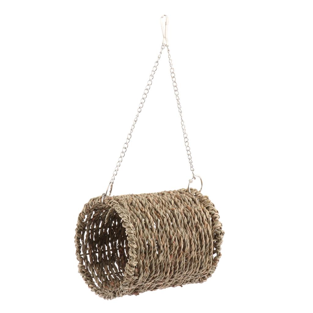 Small Pet Hammock Cave Hanging Snuggle Tunnel Hut for Hamster Squirrel