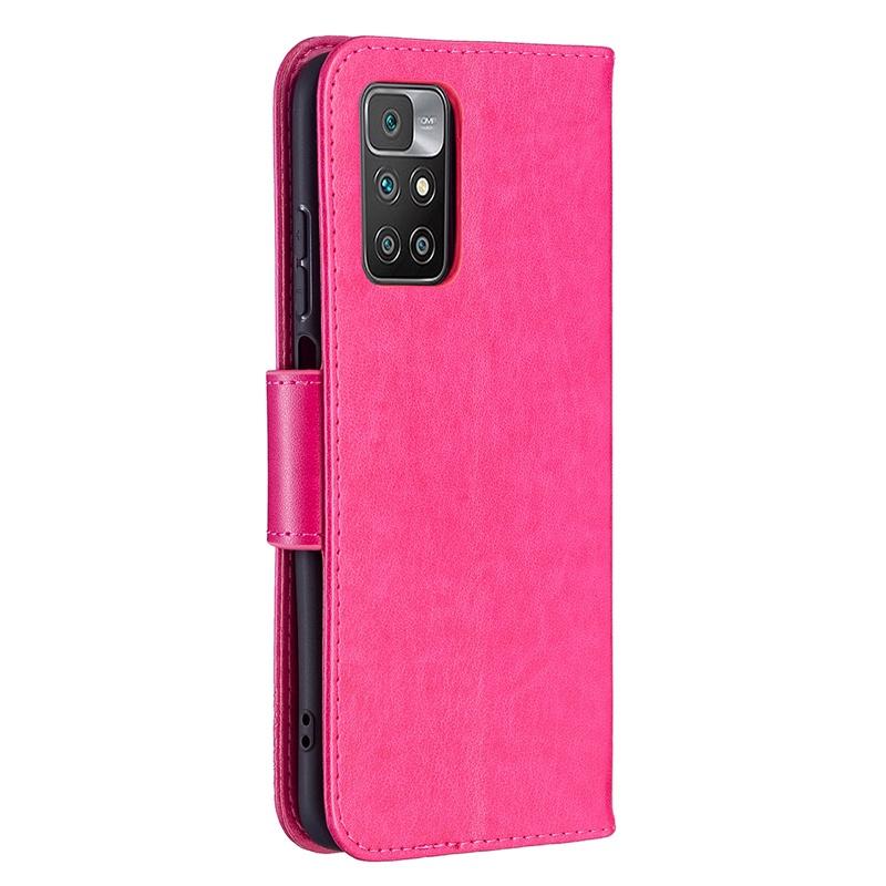 Ốp điện thoại kèm ví hình bướm dập nổi cho Xiaomi Redmi 10