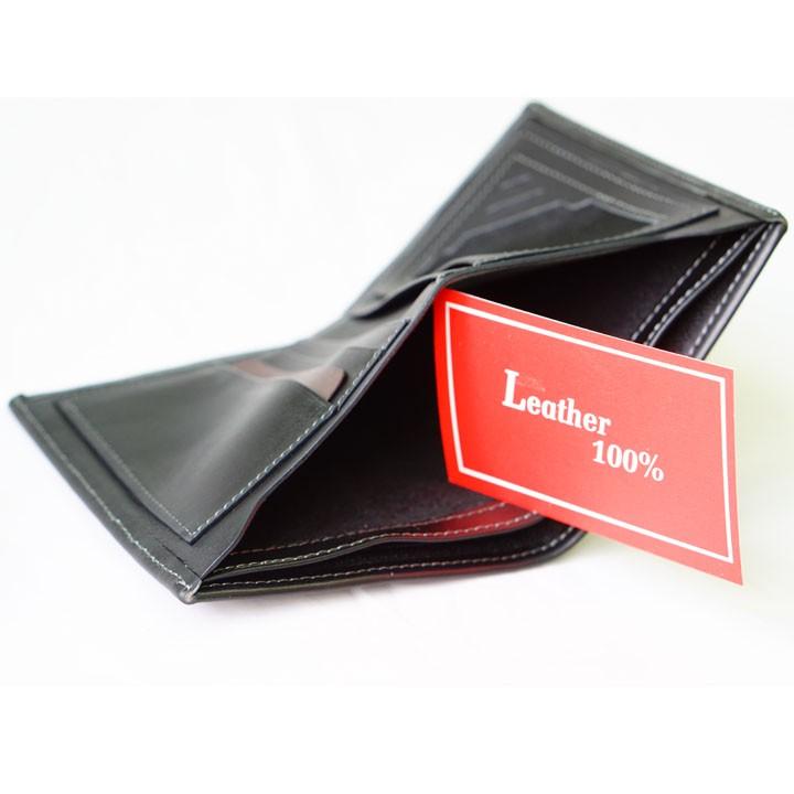 Ví Da Bò - Màu Đen Dáng Đứng - VB001-DENDD