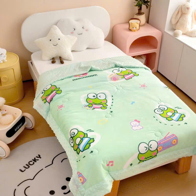 Chăn Cho Bé Đi Học Vải Thun Lạnh Chần Bông Mềm Mịn Thoáng Mát Hình Hoạt Hình Dễ Thương Size 1m1x1m5 - HÀNG CHÍNH HÃNG MINIIN