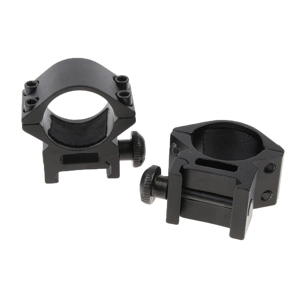 Medium Profile 25.4mm Mount Ring for 20mm Weaver Rail Accessories