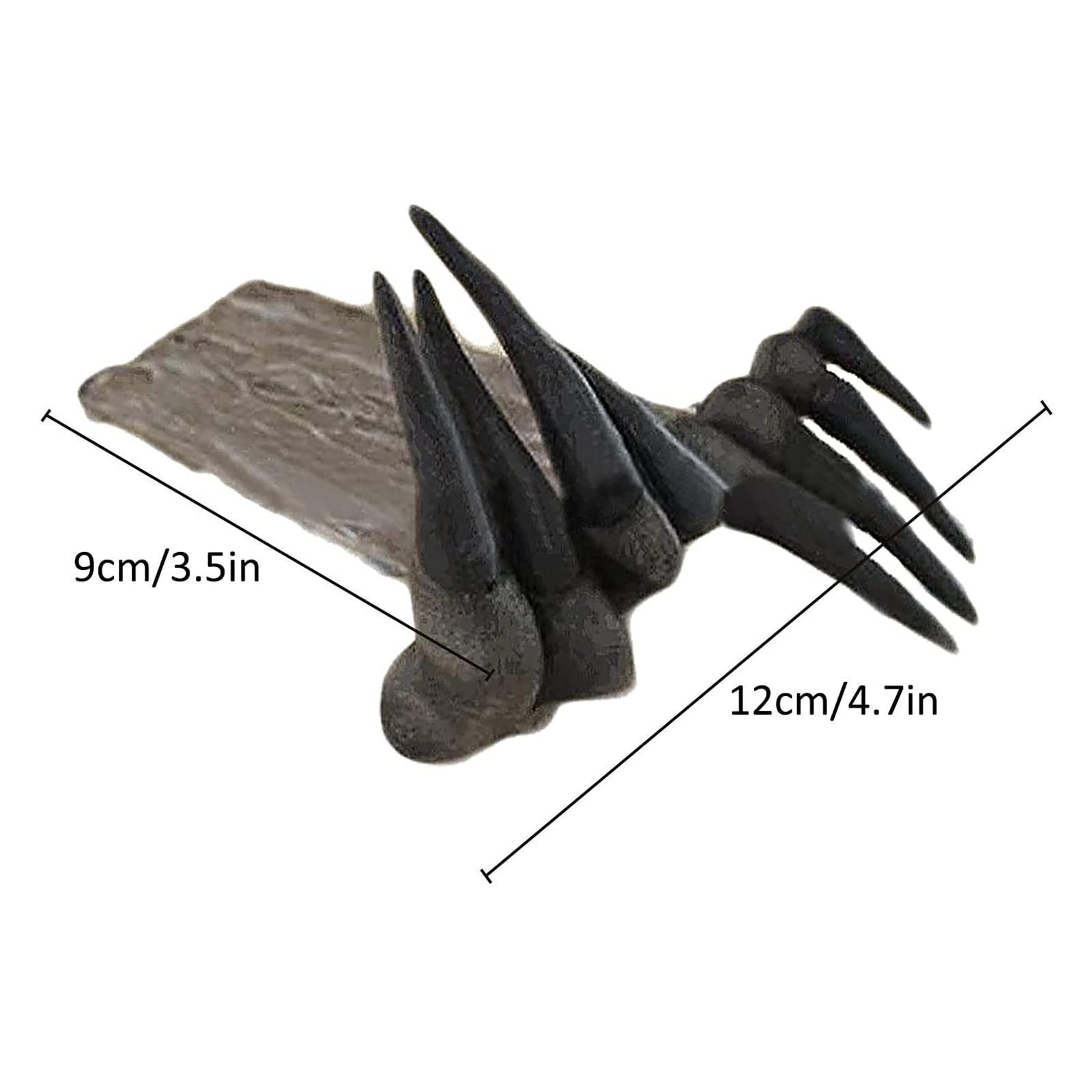 3pcs 3D Devil's Hand Bookmark Statue Stationery Gift Bookshelf Ornaments