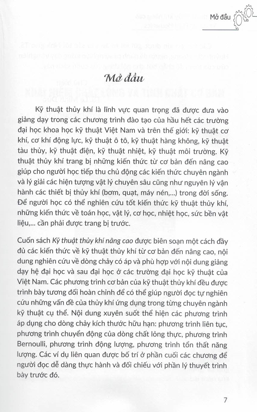 Hình ảnh Kỹ Thuật Thủy Khí Nâng Cao (Advanced Fluid Mechanics) (Dành Cho Sinh Viên Đại Học Và Sau Đại Học Các Ngành Kỹ Thuật)