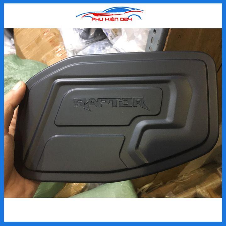 Ốp nắp bình xăng Ranger Raptor 2021 nhựa đen chống trầy trang trí ô tô