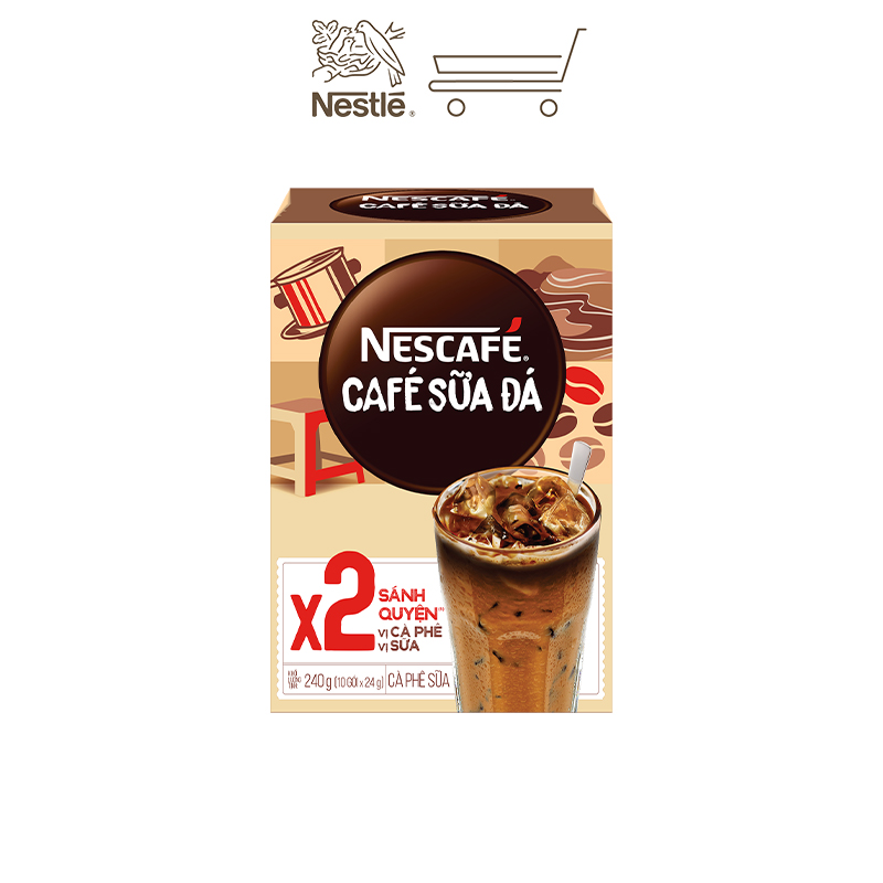 Combo 4 hộp cà phê sữa NESCAFÉ - Cà Phê Sữa Đá