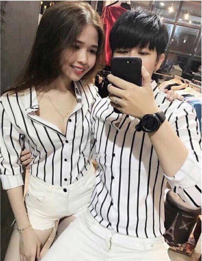 Áo sơ mi nam tay dài sọc kẻ