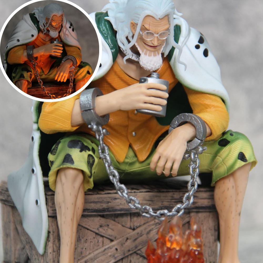 Mô Hình OnePiece Mô Hình Silvers vua bóng tối - Cao 15,5cm - rộng 12cm - nặng 800gram + FULL BOX + phụ kiện có xích tay