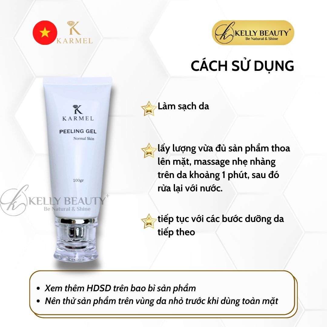 Tẩy Tế Bào Chết Da Khô Karmel Peeling Gel Normal Skin - Giảm Dày Sừng, Da Sáng Mềm Mịn | Kelly Beauty