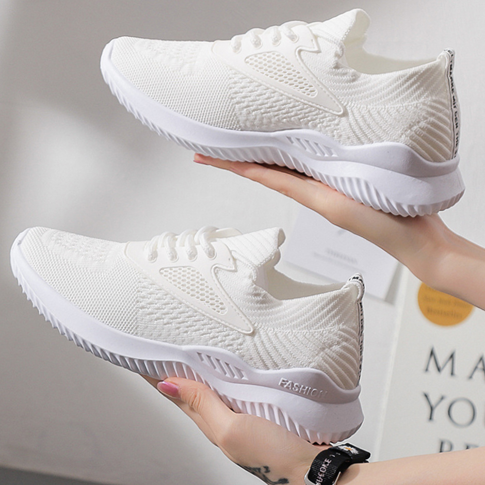 Giày Thể Thao Sneaker Nữ Màu Trắng Đế Êm Nhẹ Thoáng Khí Thương Hiệu Zavas - S393 - Hàng Chính Hãng - 40