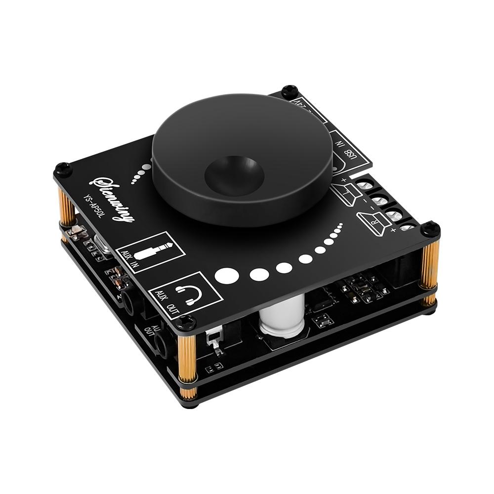 2 Channel BT 5.1 Digital Audio Amplifier Board Module High and Low Tone Adjustment Mobilephone APP Control Support AUX 3.5mm Audio U disk Sound Card Input