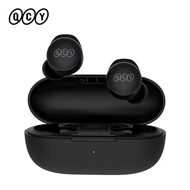 Tai nghe QCY T17 Tai nghe Bluetooth không dây thực sự Tai nghe BT5.1 HIFI Điều khiển cảm ứng Chế độ độ trễ thấp Tai nghe ENC Thời gian chờ dài 26 giờ Màu sắc: QCY T17 ĐEN